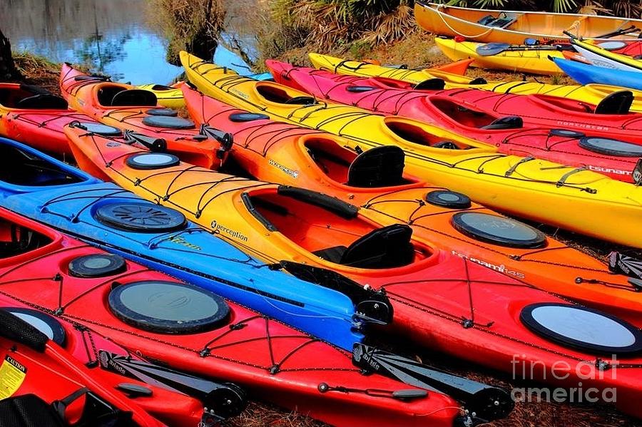 Kayak Color Photograph by Andre Turner - Fine Art America