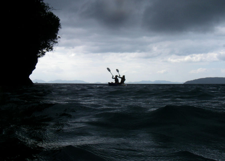 Kayak In Rain Photograph by Mark Sullivan Fine Art America