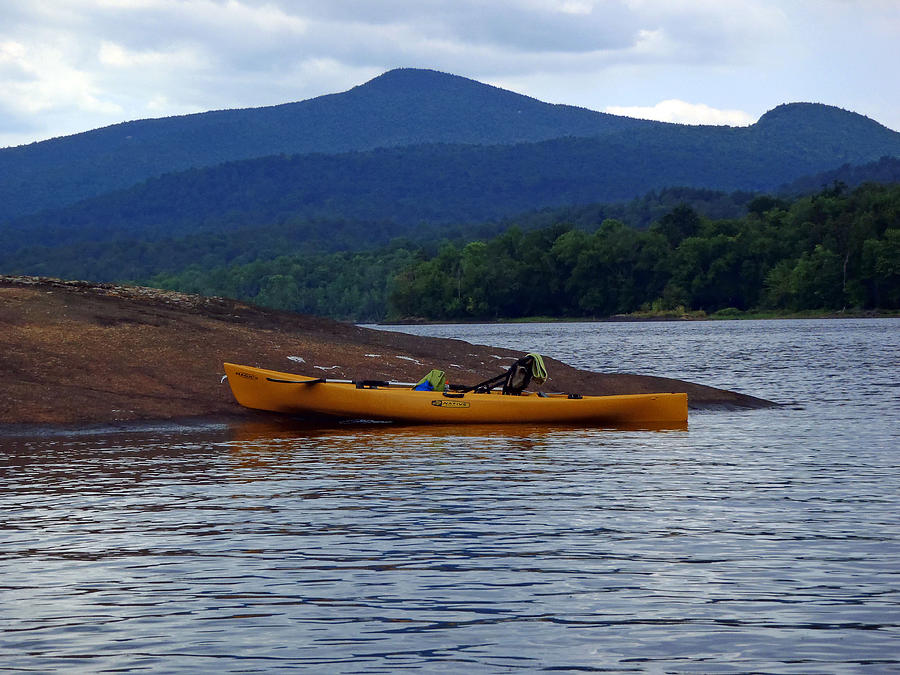 Kayak on Indian Lake Photograph by Susan Jensen