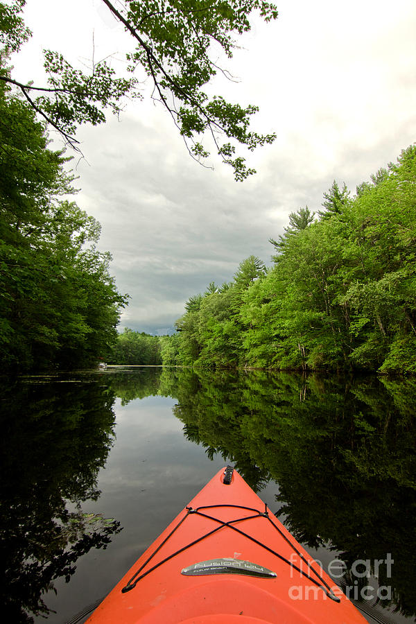 Nature Photograph - Kayak On The Powwow by K Hines
