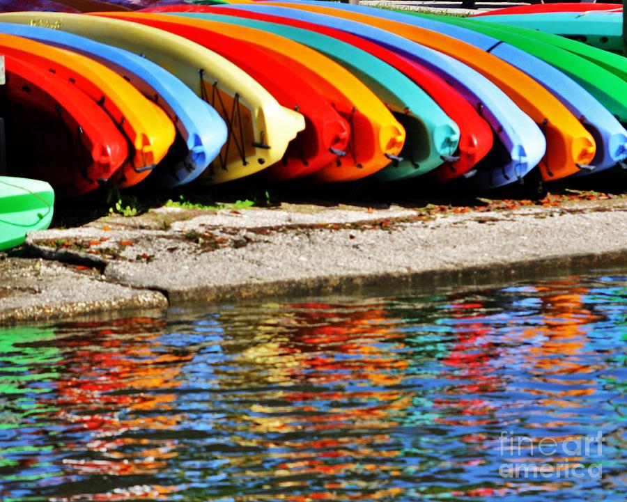 kayak rainbow JB Fish Camp Photograph