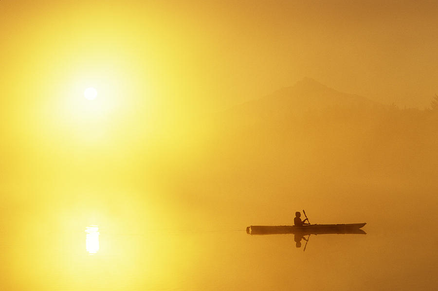 Nature Photograph - Kayaker by Jim Corwin