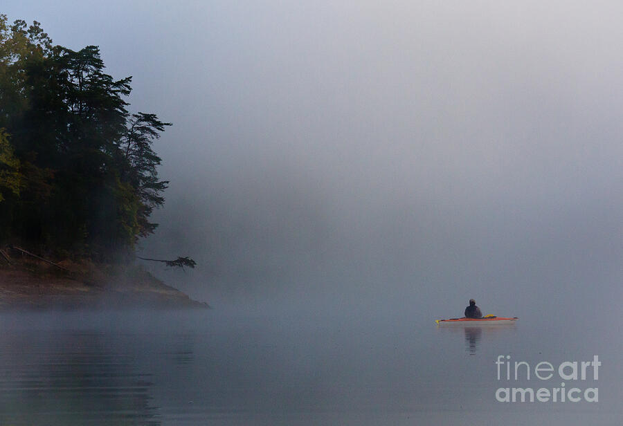Kayaking Norris Lake Photograph by Douglas Stucky