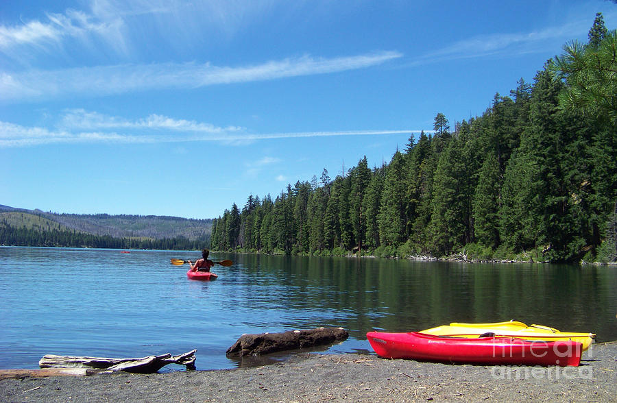 Kayaking on Suttle Lake Photograph by Charles Robinson