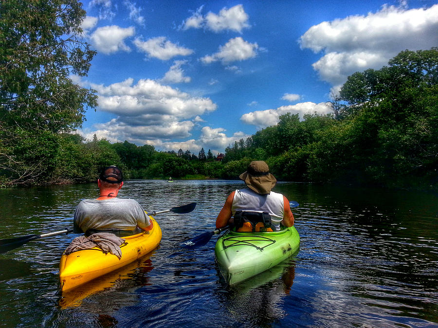 Kayaking the Brule River Photograph by Brook Burling