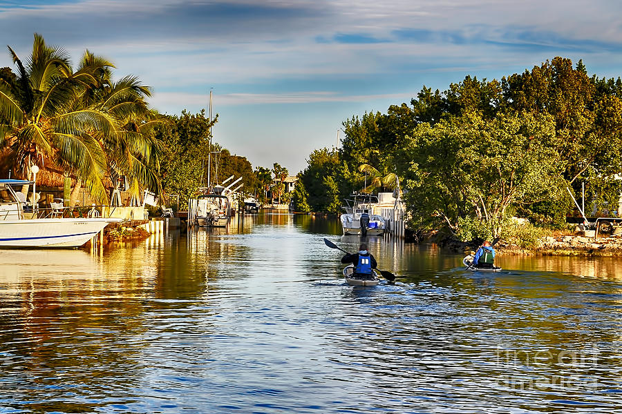 Kayaking the Canals Photograph by Chris Thaxter