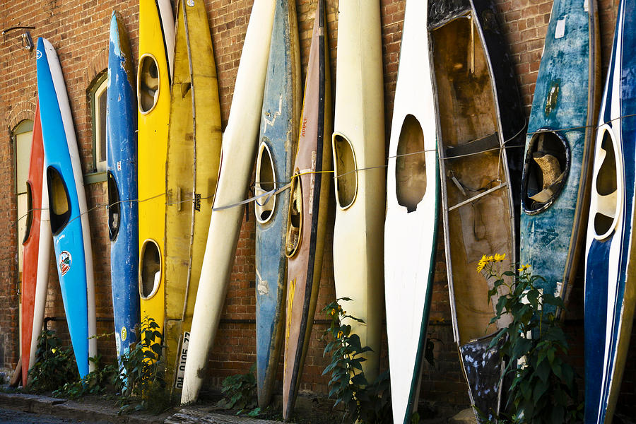 Kayaks Photograph by Marilyn Hunt