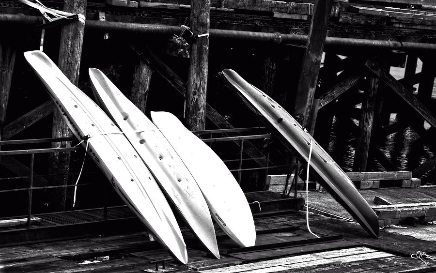Kayaks On Deck Photograph