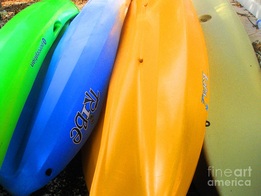 Kayaks Photograph by Sonia Flores Ruiz