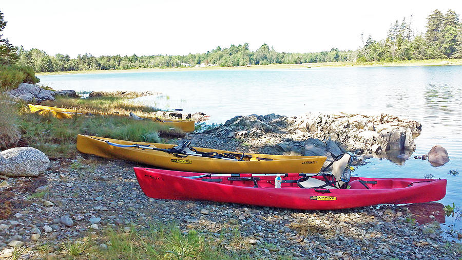 Kayaks Photograph by Susan Jensen