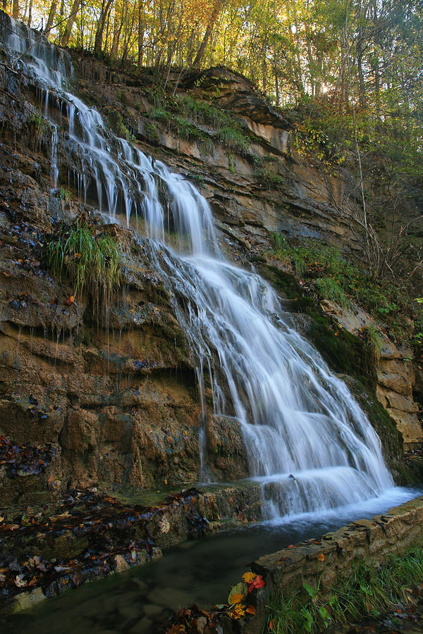 Kaymoor Trail Falls Photograph by Scott Cunningham