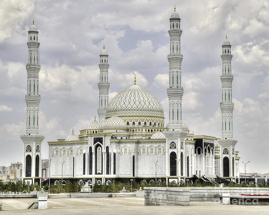 Kazakhstan's White Mosque Photograph by Kadwell Enz - Fine Art America