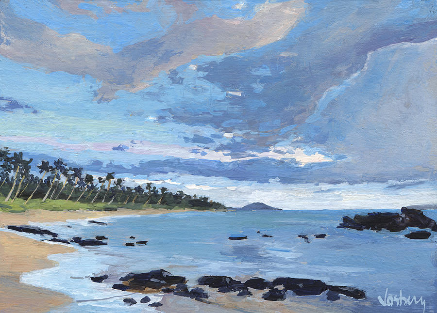 Keawekapu North Sunset Painting by Stacy Vosberg