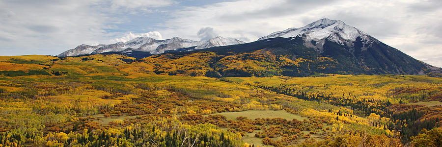Kebler Pass View in Autumn Photograph by Daniel Woodrum