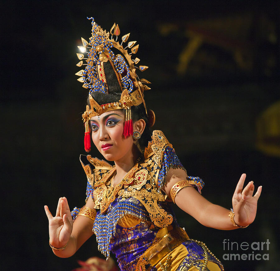Kebyar Duduk Dancer - Ubud Bali Photograph by Craig Lovell