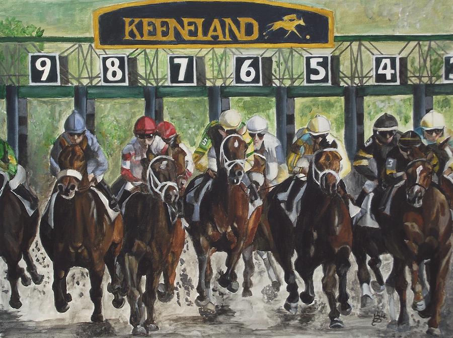 Acrylic Painting - Keeneland by Kim Selig