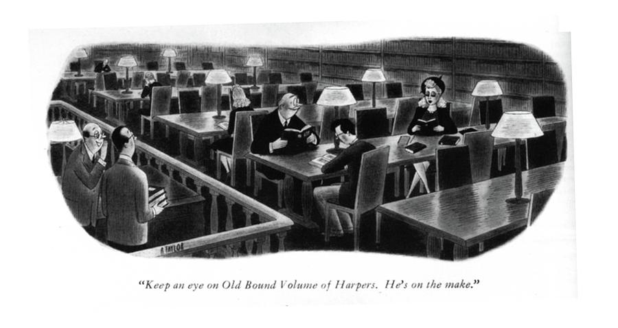Old Bound Volume Of Harpers Drawing by Richard Taylor