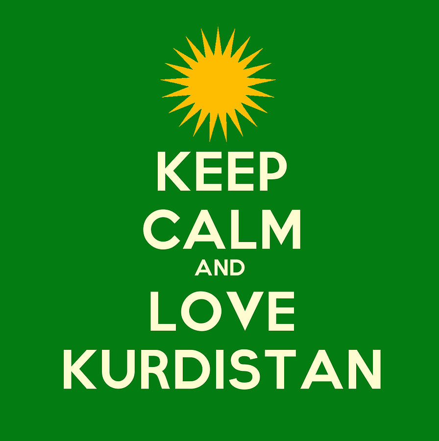 Keep Calm-And Love Kurdistan Painting by Celestial Images