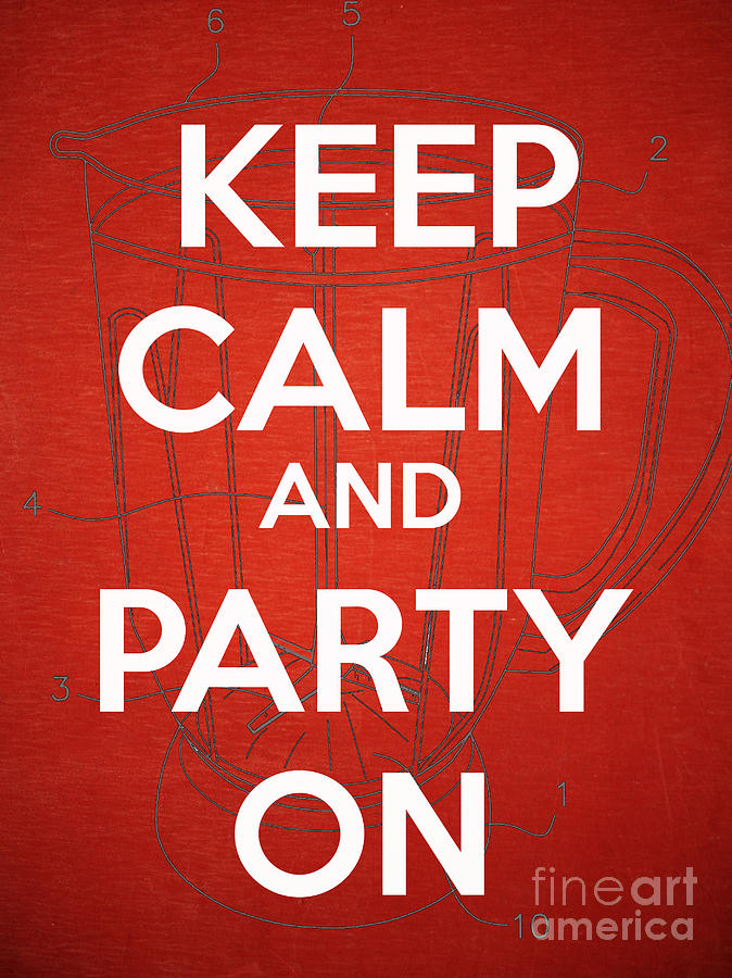 Humor Photograph - Keep Calm and Party On by Edward Fielding