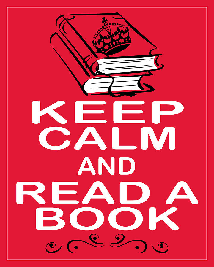 Book Photograph - Keep Calm and Read A Book by Daryl Macintyre