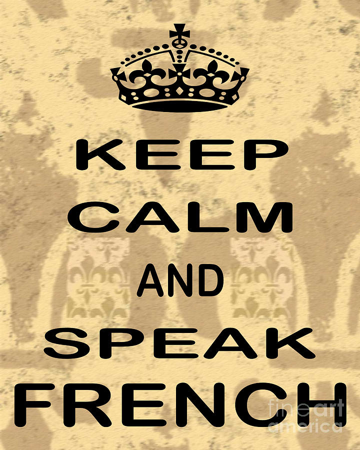 Keep Calm And Speak French Photograph by Daryl Macintyre - Pixels