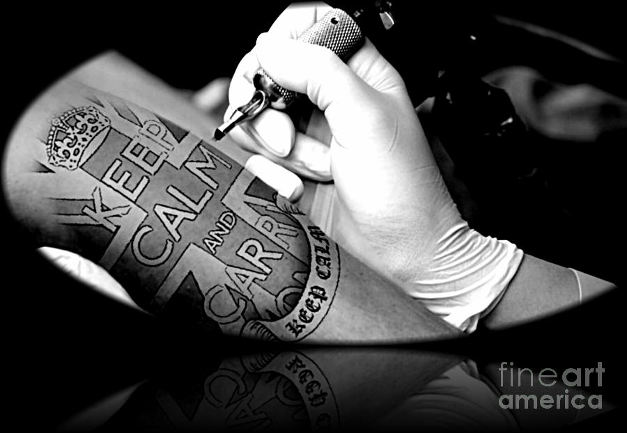 Keep Calm Tattoo Photograph by Daryl Macintyre - Pixels