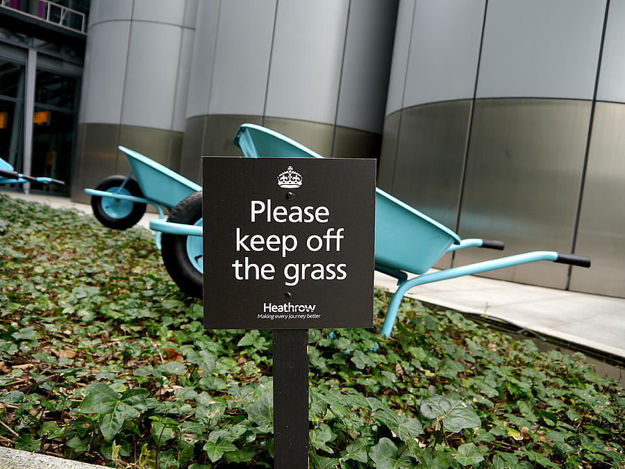 Keep off the Grass Photograph by Richard Reeve