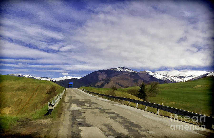 Mountain Photograph - Keep On Trucking by Les Palenik