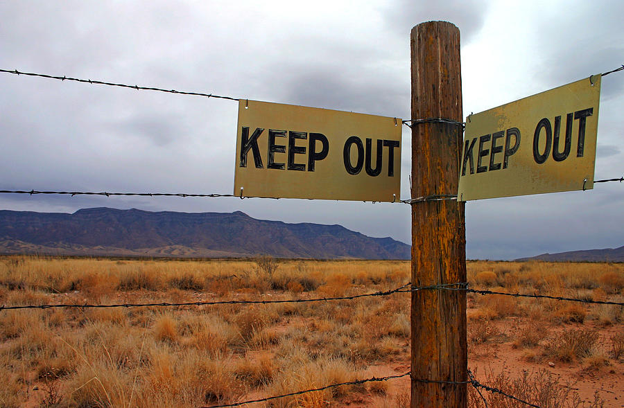 Keep Out of the Desert Photograph by Daniel Woodrum