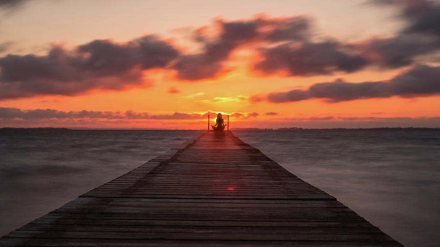 Sunset Photograph - Keep Your Body In Balance. by Leif L?ndal
