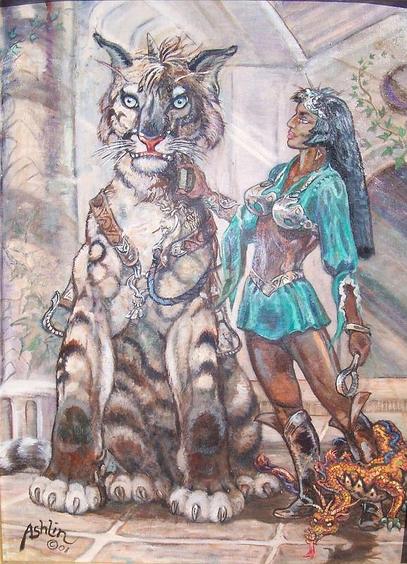 Keeper of the Cinnamon Tiger Painting by Sheila Tibbs - Fine Art America