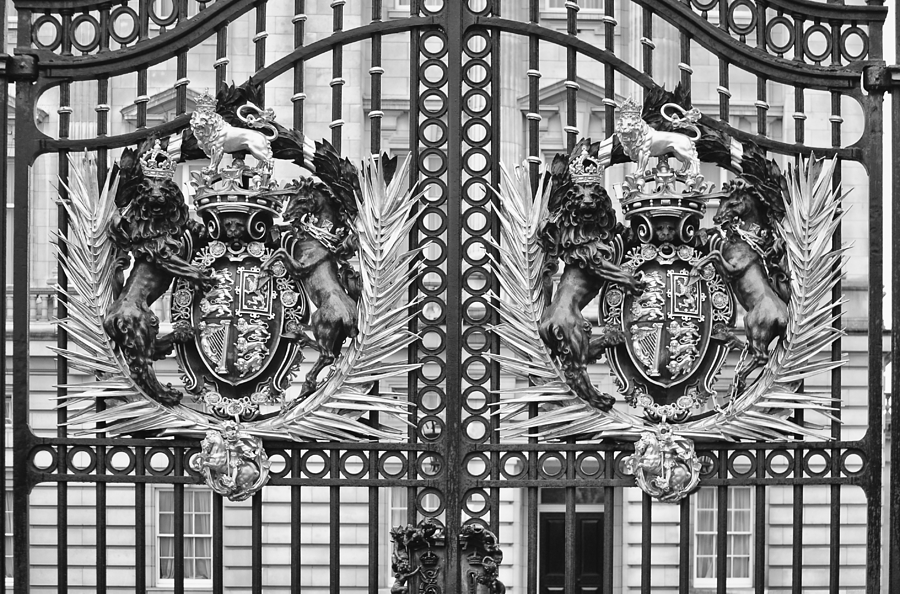Black And White Photograph - Keepers of the Gate BW by Christi Kraft