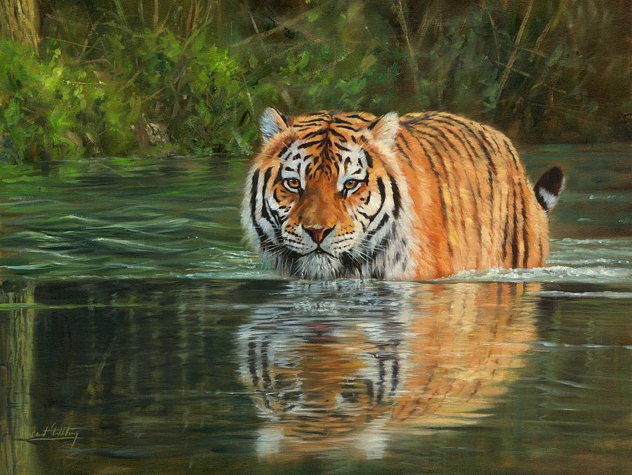 Animal Painting - Keeping Cool by David Stribbling