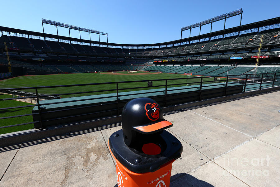 Baltimore Orioles Photograph - Keeping Oriole Park Tidy by James Brunker