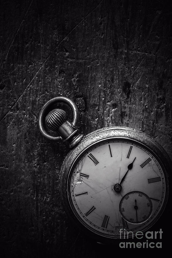 Keeping Time Black and White Photograph by Edward Fielding