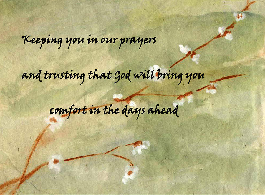Keeping you in our prayers Painting by Linda Feinberg