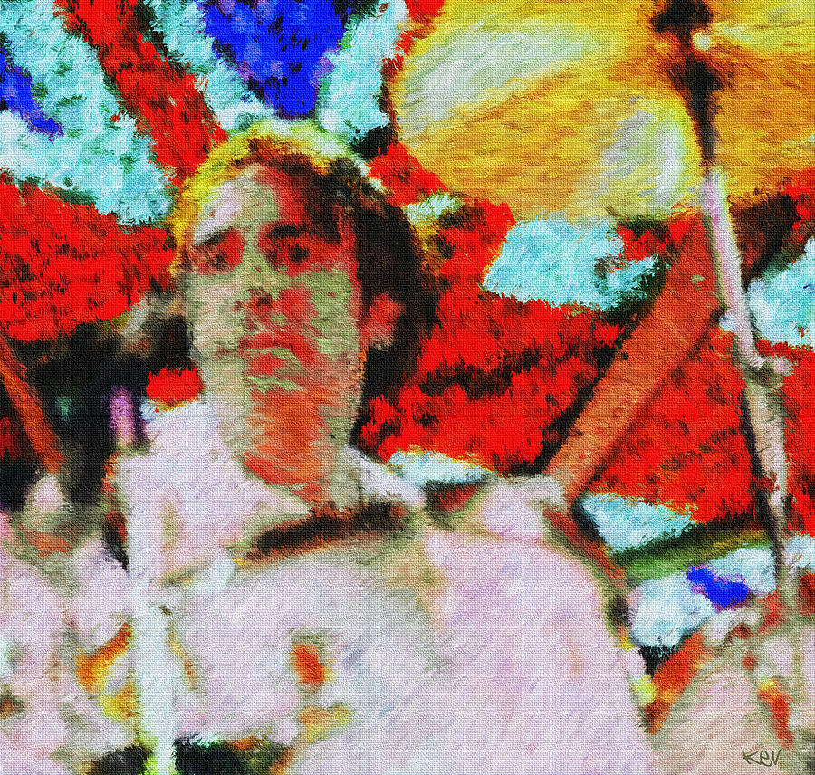 Keith Moon The Who Painting by Kevin Rogerson Fine Art America