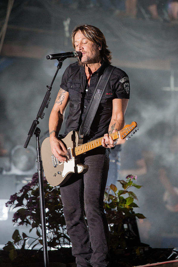Music Photograph - Keith Urban 1 by Mike Burgquist