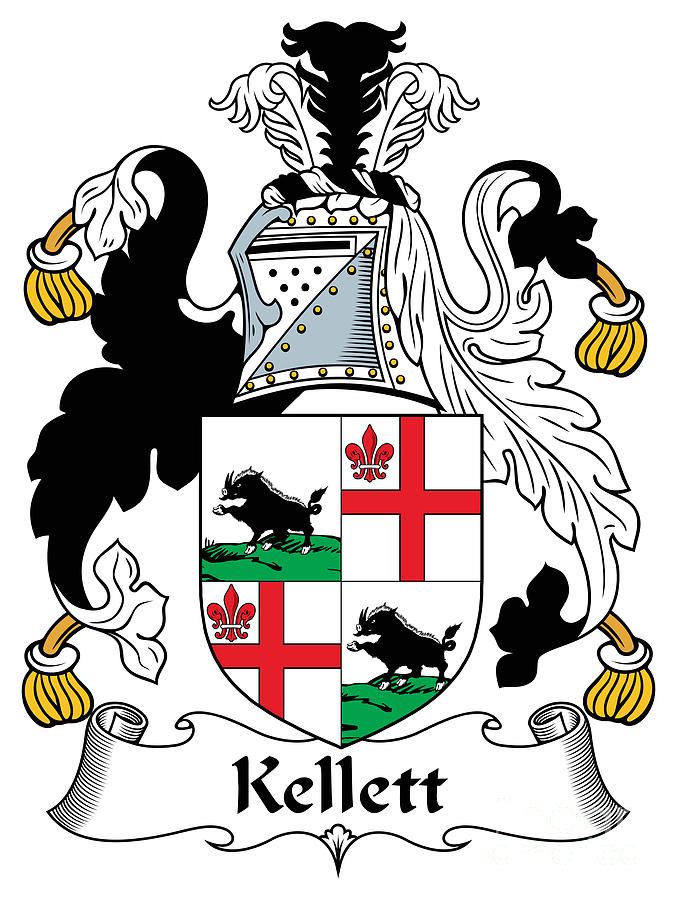 Kellett Digital Art - Kellett Coat of Arms Irish by Heraldry