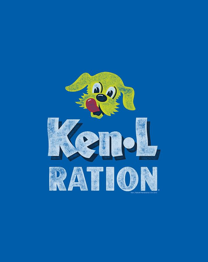 Vintage Digital Art - Ken L Ration - Distressed Logo by Brand A