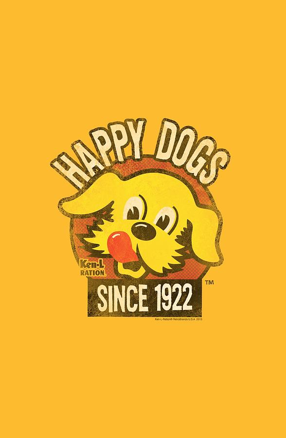 Vintage Digital Art - Ken L Ration - Happy Dogs by Brand A