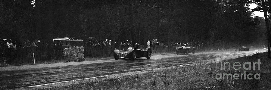 Ken Miles at Pebble Beach Road Races in 1955 Photograph by Robert K Blaisdell