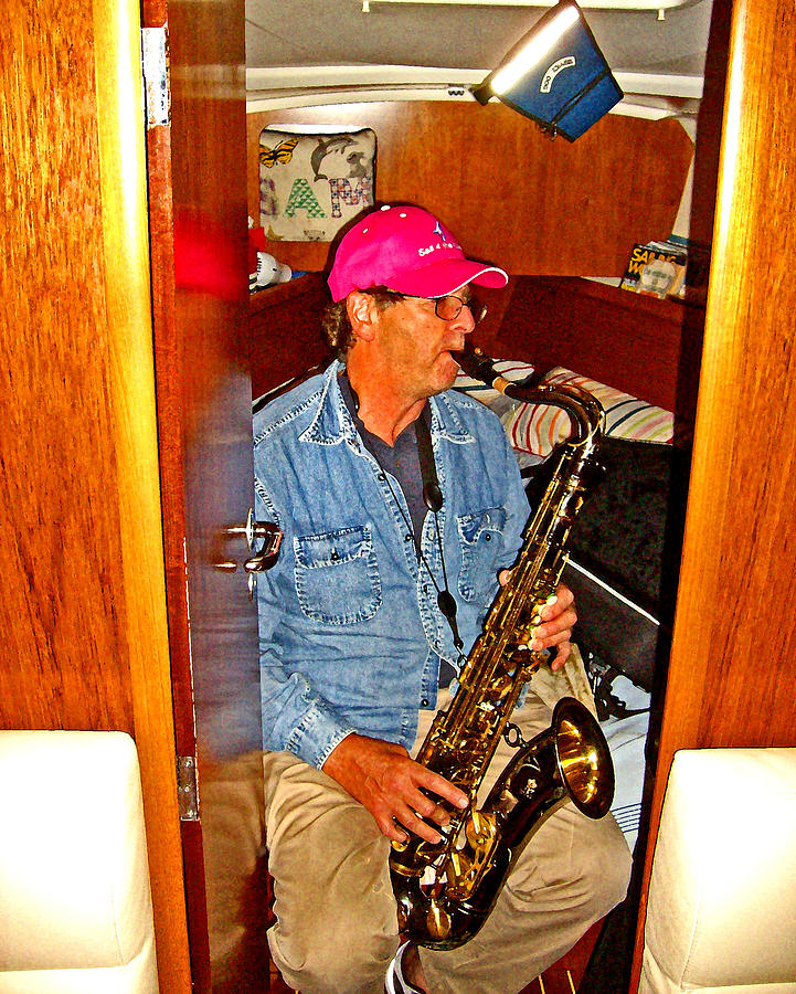 Ken on Sax Plays 4 Floyd Photograph by Joseph Coulombe