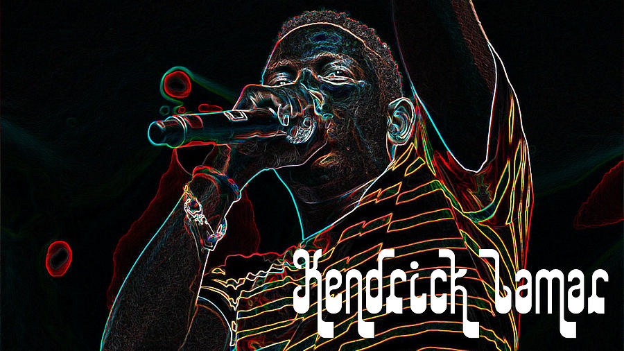 Kendrick Lamar Digital Art by Marvin Blaine