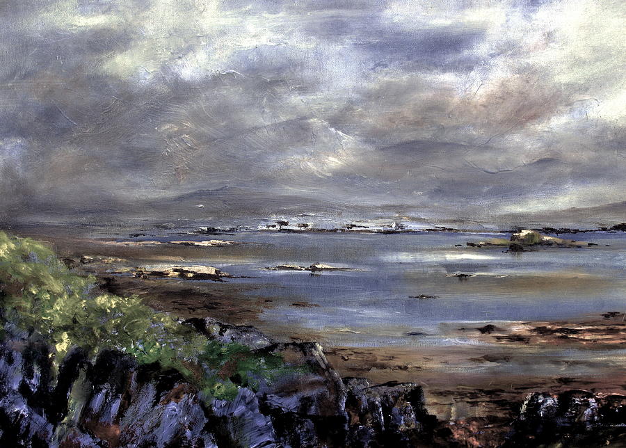 Kenmare Bay  Kerry Painting by Val Byrne