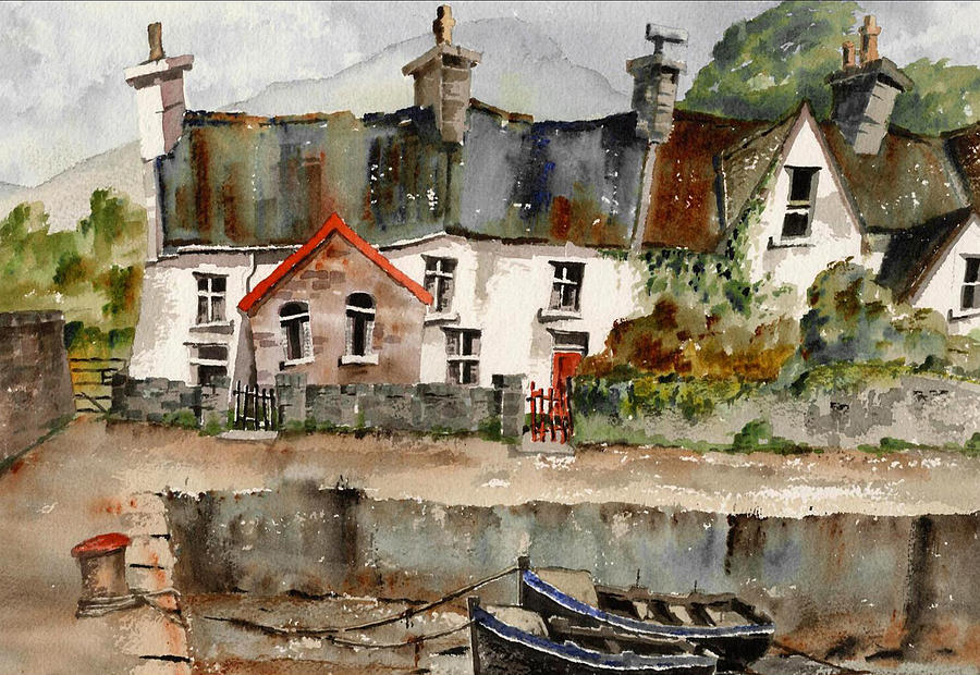 Kenmare Harbour, Co. Kerry Painting by Val Byrne