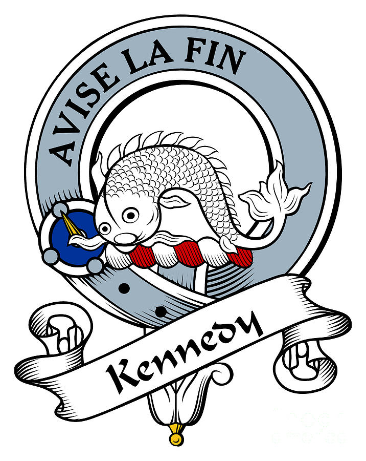 Kennedy Clan Badge Digital Art by Heraldry - Pixels