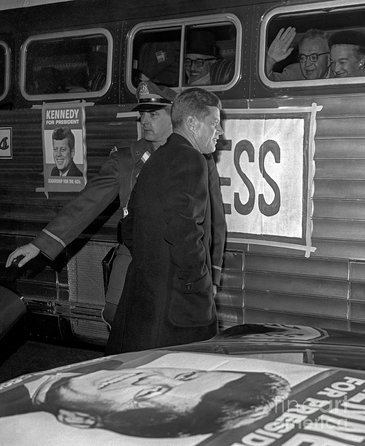 Kennedy Election Eve 1960 Photograph by Martin Konopacki Restoration