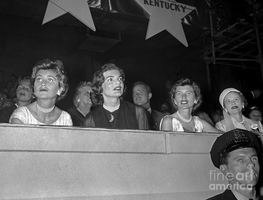 Kennedy Ladies In Chicago 1960 Photograph by Martin Konopacki Restoration