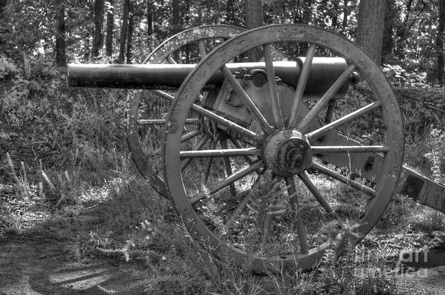 Kennesaw Cannon 4 Black and White Photograph by Jonathan Harper